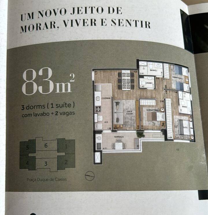 Apartamento, 3 quartos, 83 m² - Foto 2