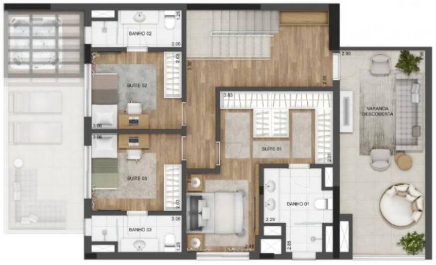 Apartamento, 3 quartos, 190 m² - Foto 5